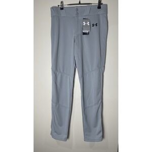 Under Armour Boys Youth XL Gray Relaxed Fit Baseball Pants NWT